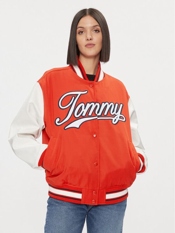 Tommy Jeans Tommy Jeans Bomber Letterman DW0DW17233 Crvena Relaxed Fit