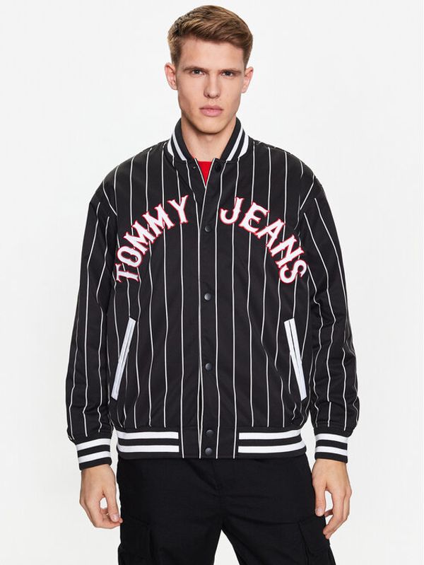 Tommy Jeans Tommy Jeans Bomber Pinstripe DM0DM15917 Crna Relaxed Fit