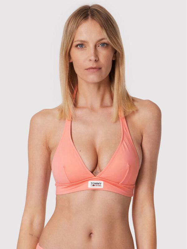 Tommy Jeans Tommy Jeans Gornji dio kupaćeg kostima Halter UW0UW03722 Narančasta