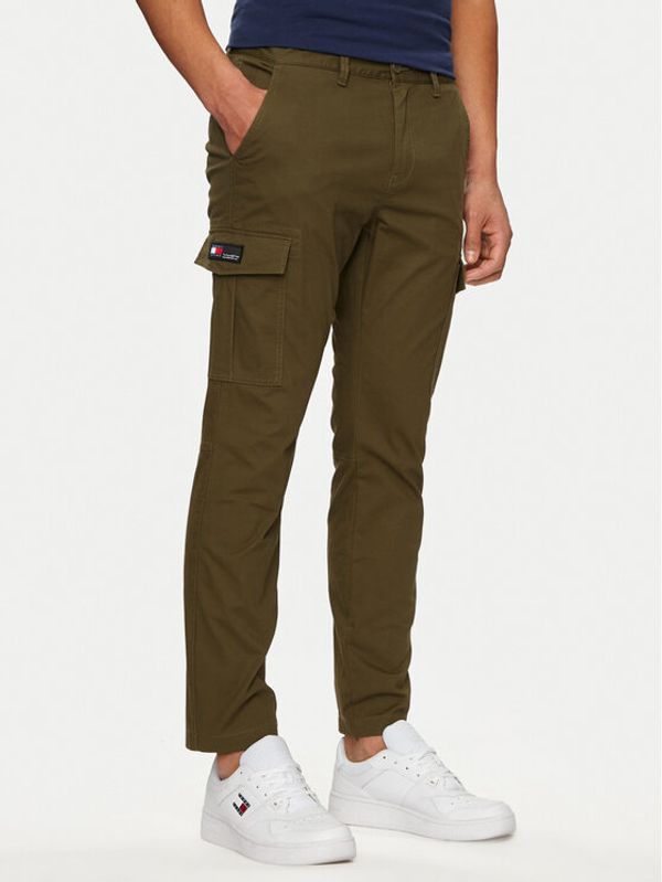 Tommy Jeans Tommy Jeans Hlače Austin DM0DM18940 Zelena Slim Fit