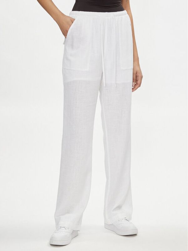 Tommy Jeans Tommy Jeans Hlače Harper DW0DW17965 Bijela Relaxed Fit