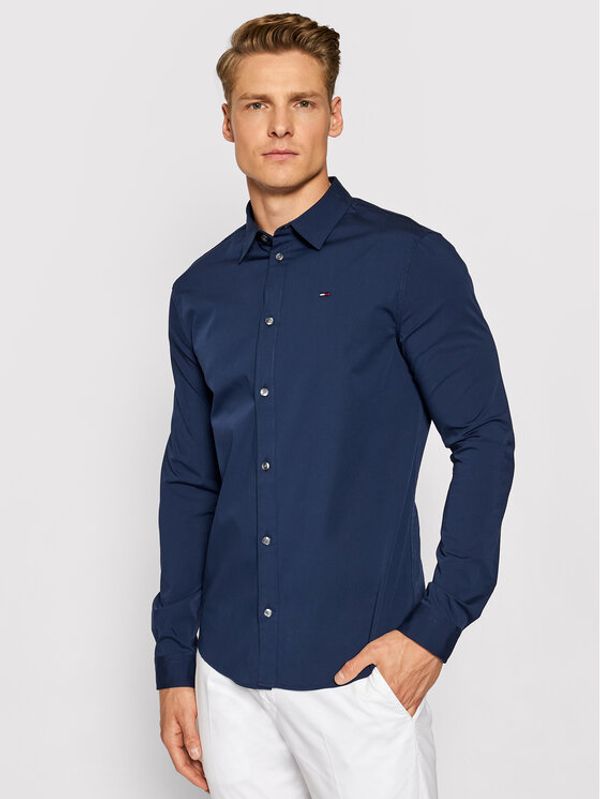Tommy Jeans Tommy Jeans Košulja DM0DM04405 Tamnoplava Slim Fit