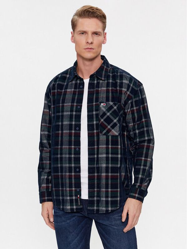 Tommy Jeans Tommy Jeans Košulja DM0DM18327 Tamnoplava Relaxed Fit
