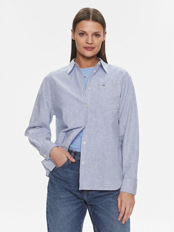 Tommy Jeans Tommy Jeans Košulja DW0DW17737 Plava Boxy Fit