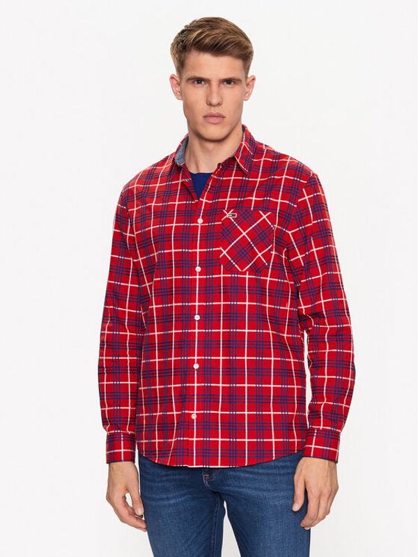 Tommy Jeans Tommy Jeans Košulja Small Check DM0DM16608 Crvena Regular Fit