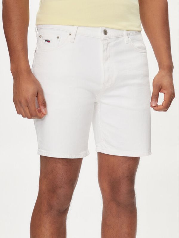 Tommy Jeans Tommy Jeans Kratke traperice DM0DM18790 Bijela Relaxed Fit