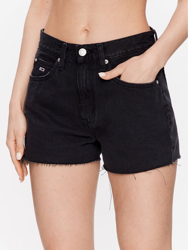 Tommy Jeans Tommy Jeans Kratke traperice Hot Pant DW0DW15591 Crna Regular Fit