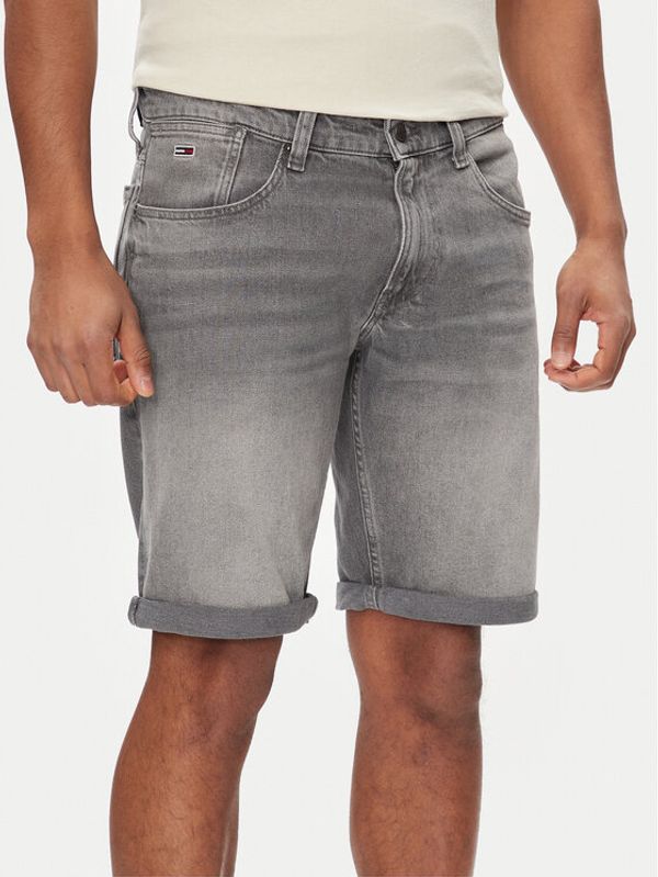 Tommy Jeans Tommy Jeans Kratke traperice Ronnie DM0DM18786 Siva Slim Fit