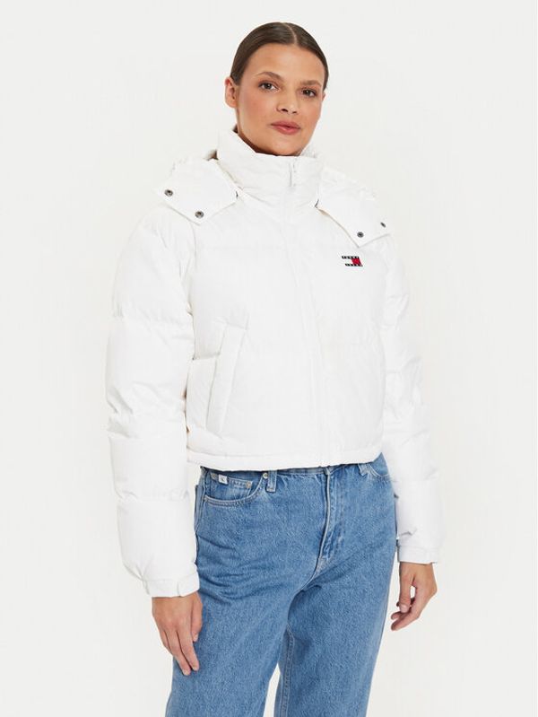 Tommy Jeans Tommy Jeans Pernata jakna Alaska DW0DW18609 Bijela Cropped Fit