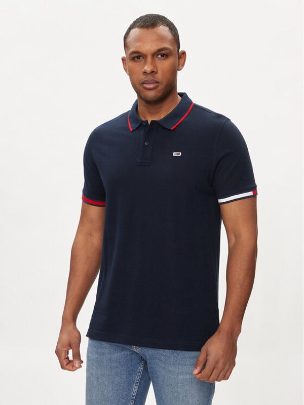 Tommy Jeans Tommy Jeans Polo Flag DM0DM12963 Tamnoplava Regular Fit