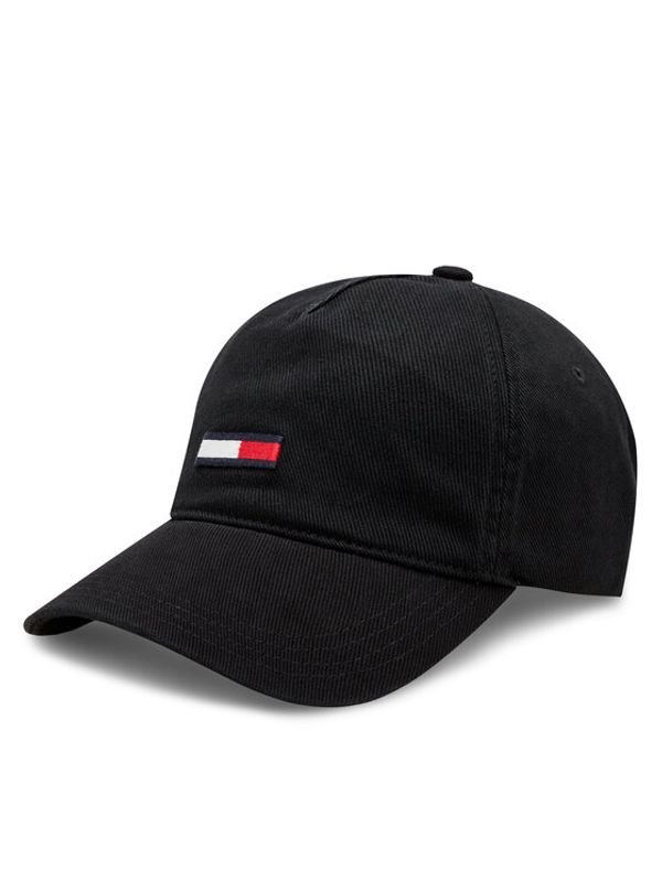 Tommy Jeans Tommy Jeans Šilterica Tjm Elongated Flag Denim Cap AM0AM12427 Crna