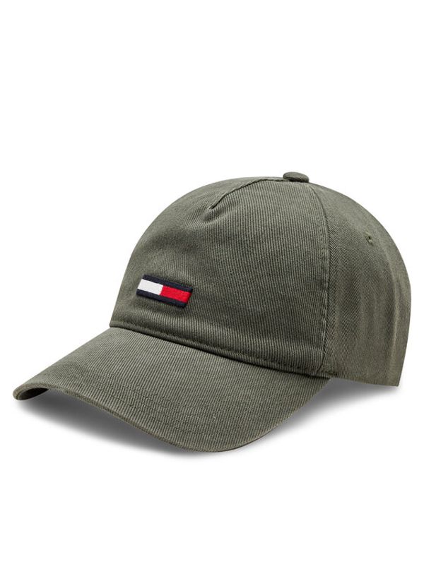 Tommy Jeans Tommy Jeans Šilterica Tjm Elongated Flag Denim Cap AM0AM12427 Zelena