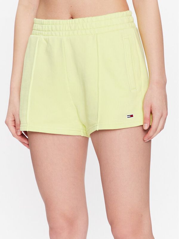 Tommy Jeans Tommy Jeans Sportske kratke hlače Essential DW0DW12626 Zelena Regular Fit