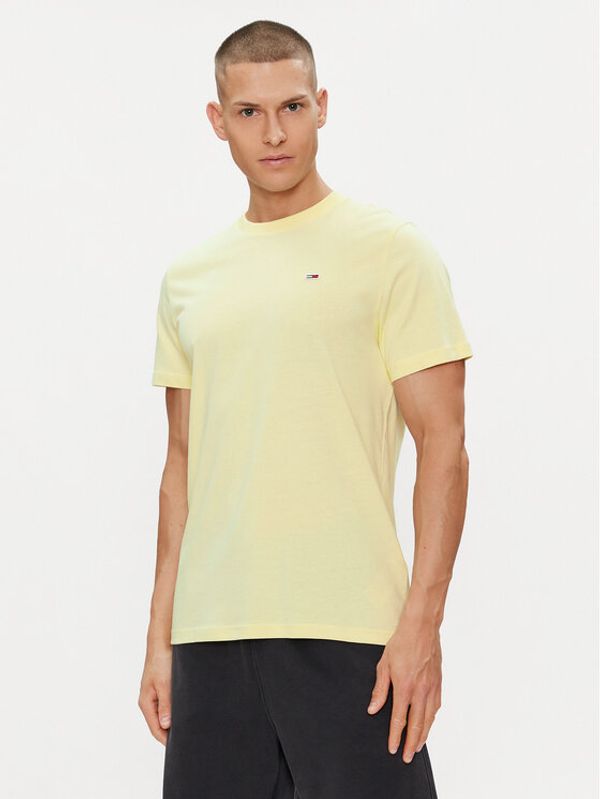 Tommy Jeans Tommy Jeans T-shirt Classic DM0DM09598 Žuta Regular Fit