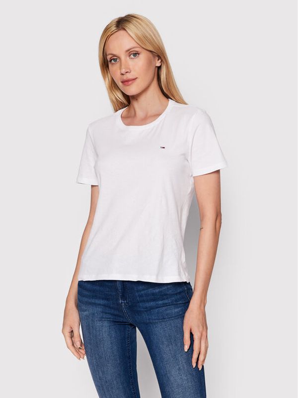 Tommy Jeans Tommy Jeans T-shirt DW0DW14616 Bijela Regular Fit