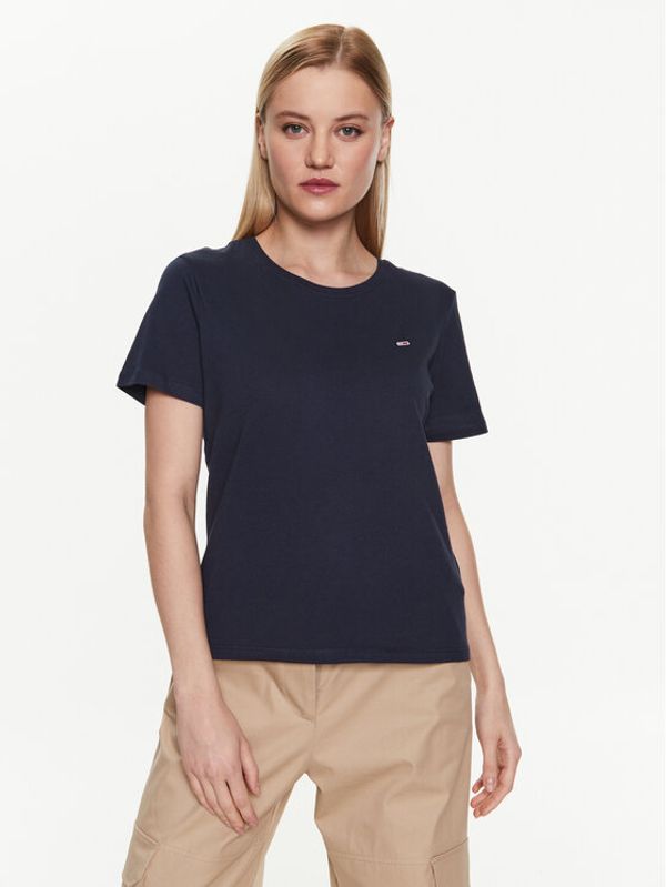 Tommy Jeans Tommy Jeans T-shirt DW0DW14616 Tamnoplava Regular Fit