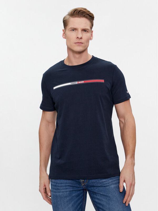 Tommy Jeans Tommy Jeans T-shirt Essential Flag DM0DM13509 Tamnoplava Regular Fit