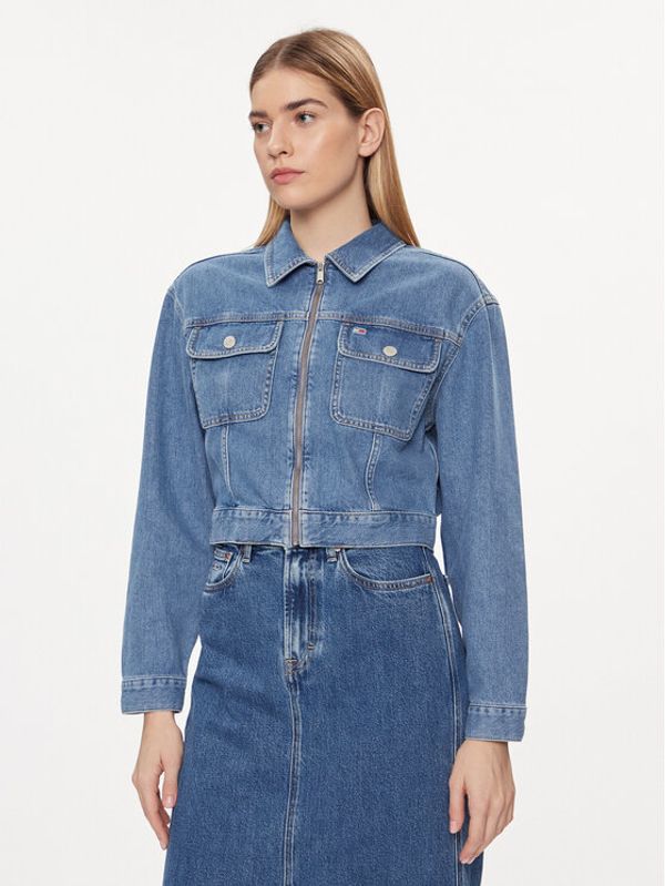 Tommy Jeans Tommy Jeans Traper jakna Claire DW0DW17656 Plava Regular Fit