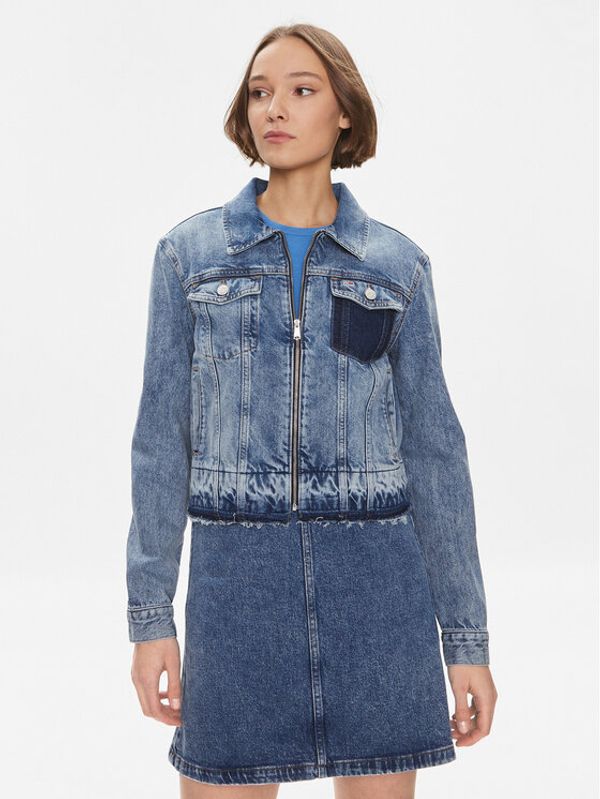Tommy Jeans Tommy Jeans Traper jakna Izzie DW0DW16989 Plava Slim Fit