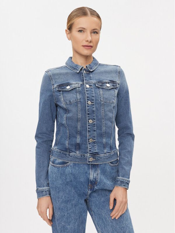 Tommy Jeans Tommy Jeans Traper jakna Vivianne DW0DW17213 Plava Slim Fit