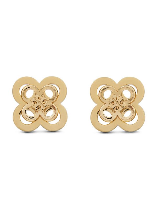 Tory Burch Tory Burch Naušnice Kira Clover Stacked Stud 153719 Zlatna