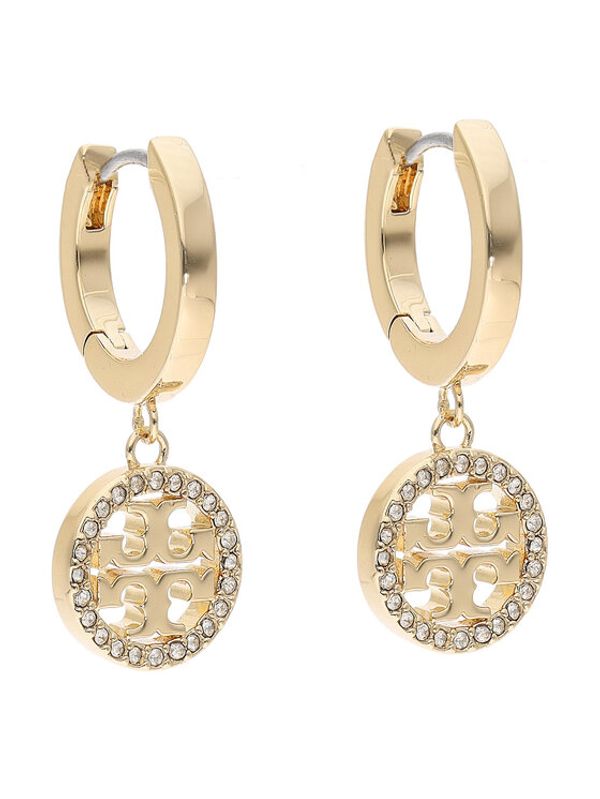 Tory Burch Tory Burch Naušnice Miller Pave Hoop Earring 87041 Zlatna