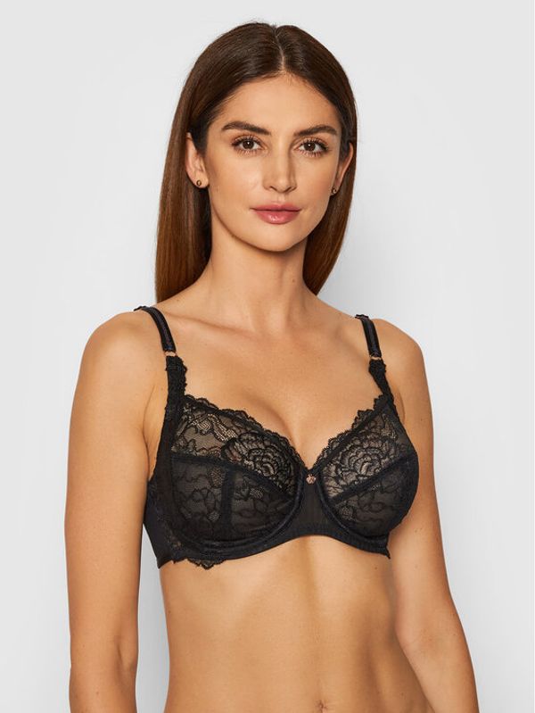 Triumph Triumph Grudnjak sa žicom Peony Florale 10181768 Crna