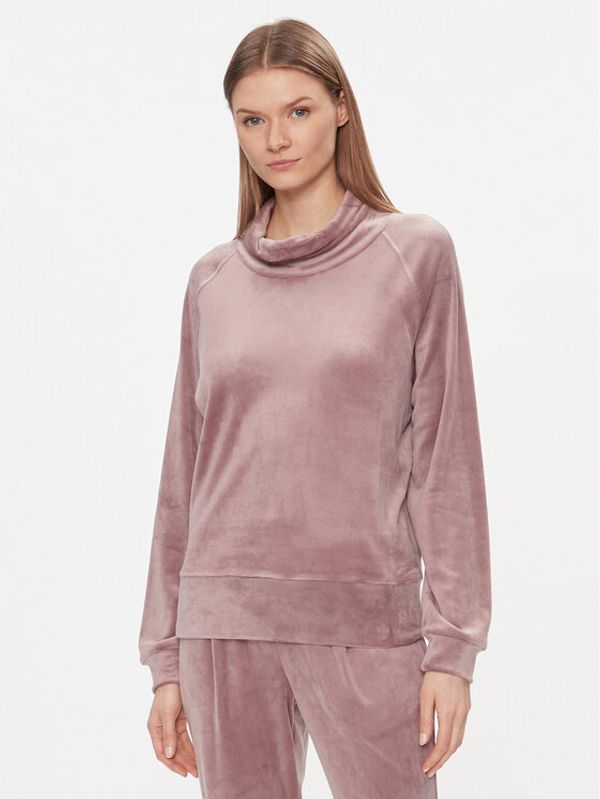 Triumph Triumph Majica dugih rukava Cozy Comfort Velour Sweater 10216547 Smeđa Regular Fit