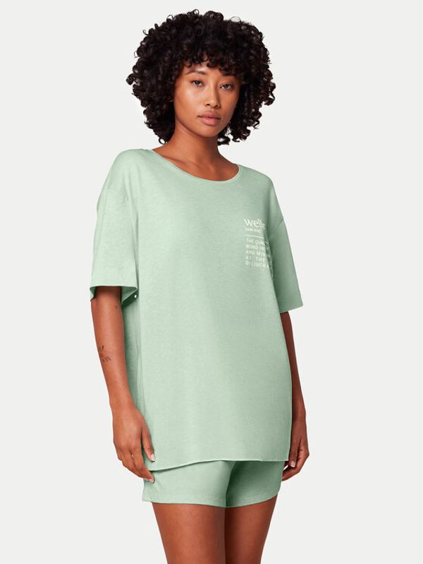 Triumph Triumph Pidžama 10214841 Zelena Oversize