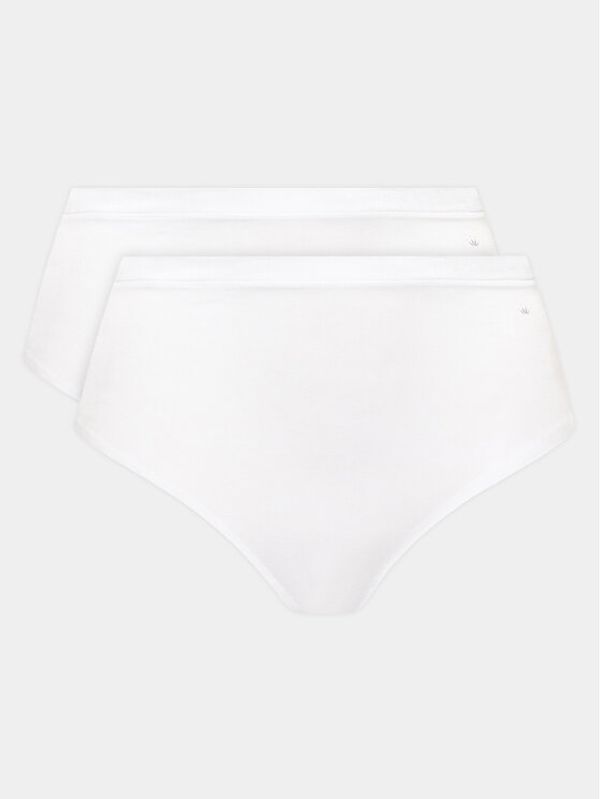 Triumph Triumph Set od 2 para klasičnih gaćica s visokim strukom Smart Natural 10214889 Bijela