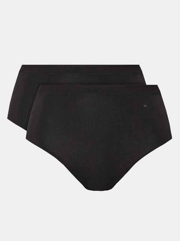 Triumph Triumph Set od 2 para klasičnih gaćica s visokim strukom Smart Natural 10214889 Crna