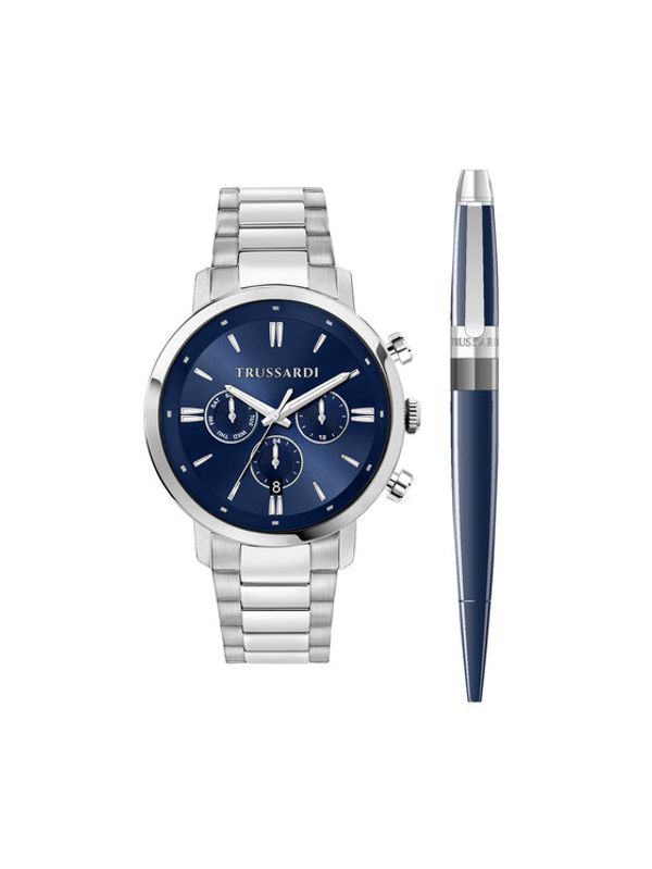 Trussardi Trussardi zestaw_zegarek_i_dlugopis R2453147018 Tamnoplava