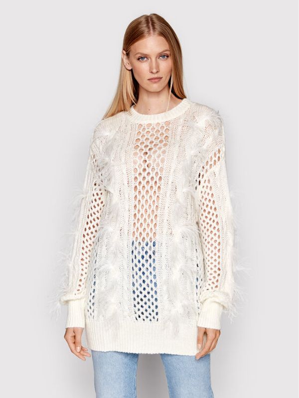 TWINSET TWINSET Džemper 222TP3090 Écru Relaxed Fit