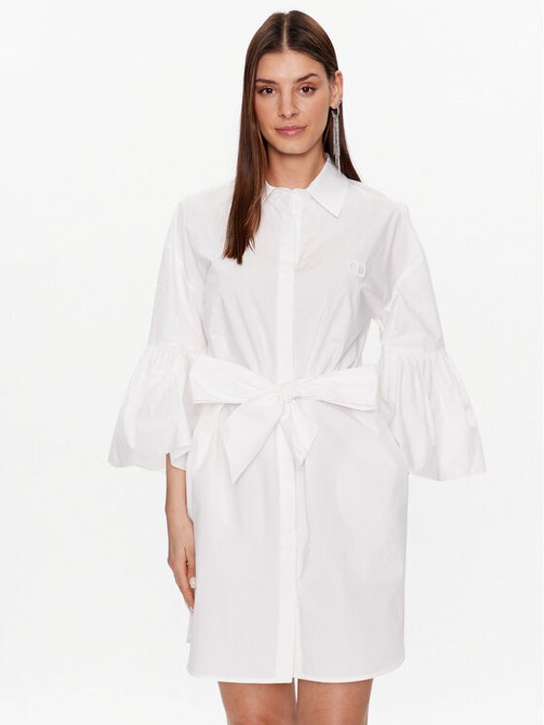 TWINSET TWINSET Haljina košulja 231TT2045 Bijela Regular Fit