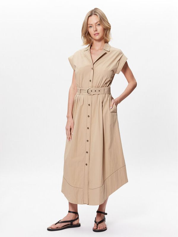 TWINSET TWINSET Haljina košulja 231TT2102 Bež Regular Fit