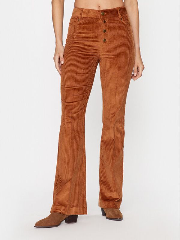 TWINSET TWINSET Hlače 232TT2361 Smeđa Regular Fit
