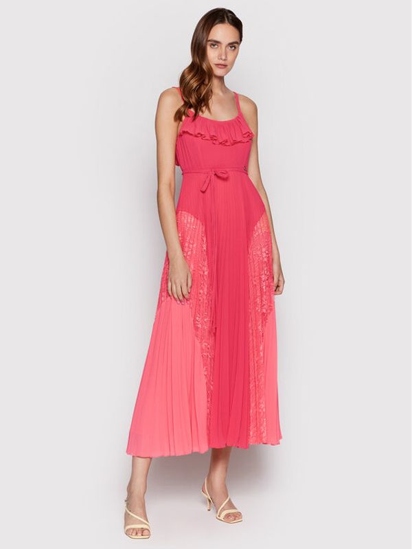 TWINSET TWINSET Koktel haljina 221TT2477 Ružičasta Regular Fit