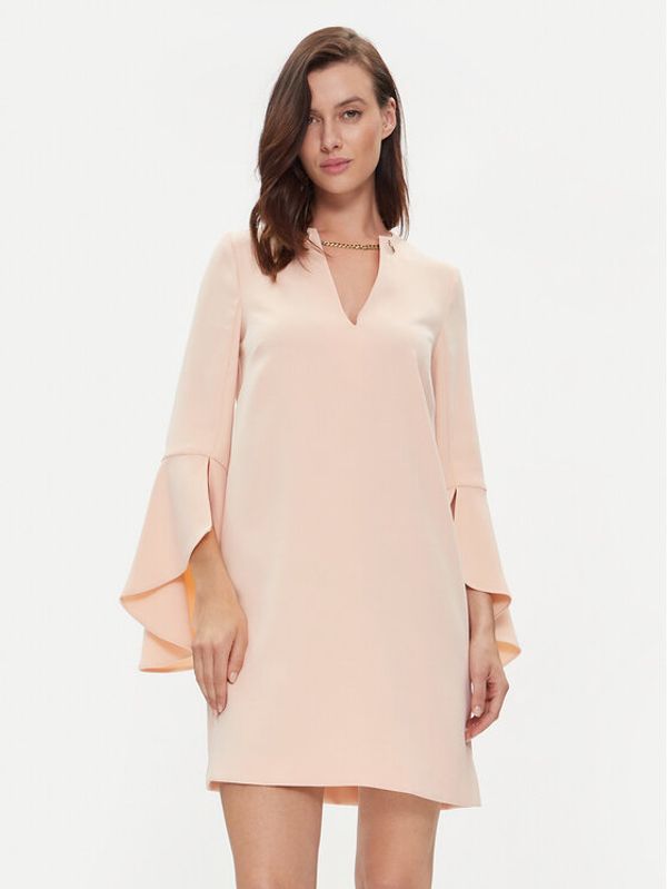 TWINSET TWINSET Koktel haljina 241TP2292 Ružičasta Straight Fit