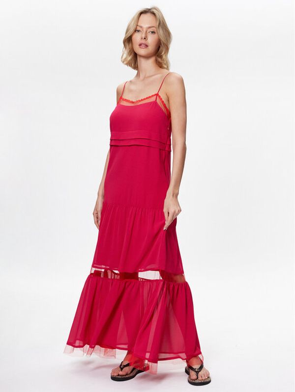 TWINSET TWINSET Ljetna haljina 231TT2024 Ružičasta Regular Fit