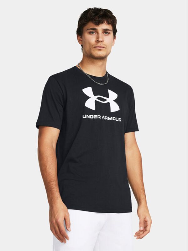 Under Armour Under Armour T-shirt Ua Sportstyle Logo Update Ss 1382911-001 Crna Loose Fit