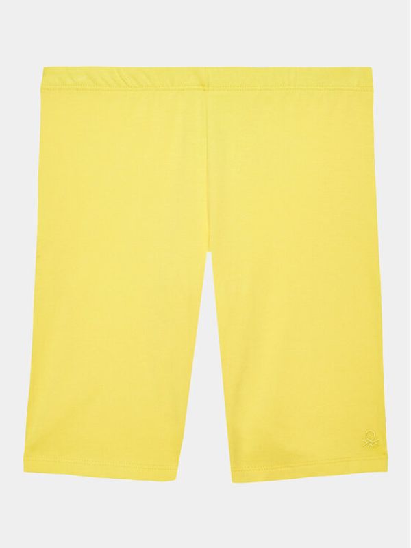 United Colors Of Benetton United Colors Of Benetton Biciklističke kratke hlače 3MT1C901D Žuta Slim Fit
