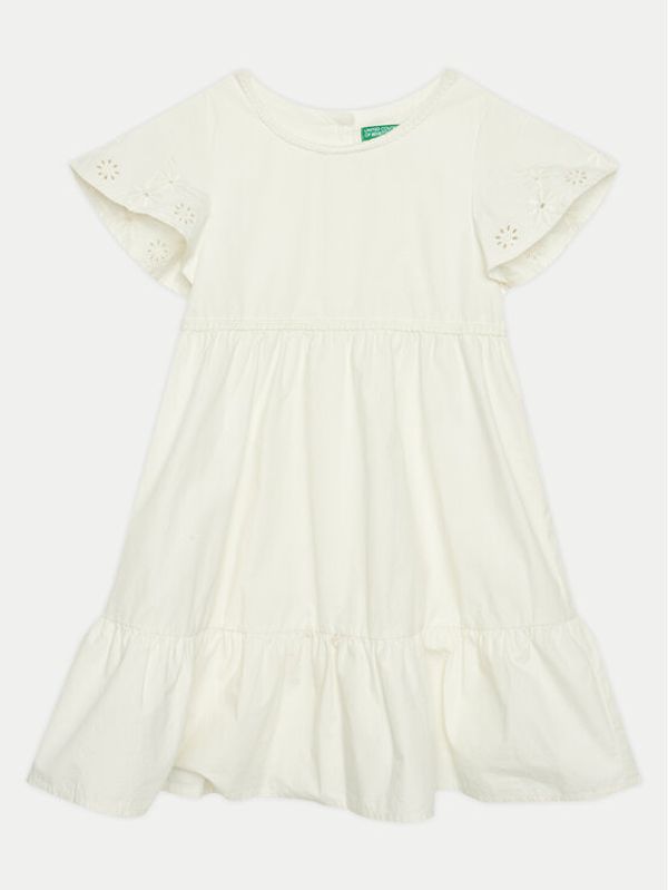 United Colors Of Benetton United Colors Of Benetton Haljina za svaki dan 4AC7GV01K Écru Regular Fit
