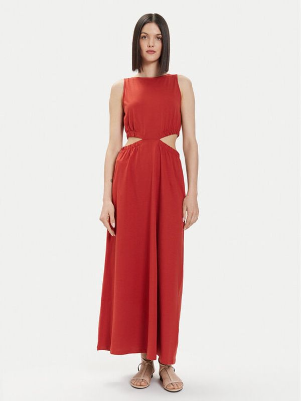 United Colors Of Benetton United Colors Of Benetton Ljetna haljina 3BL05V00R Tamnocrvena Regular Fit