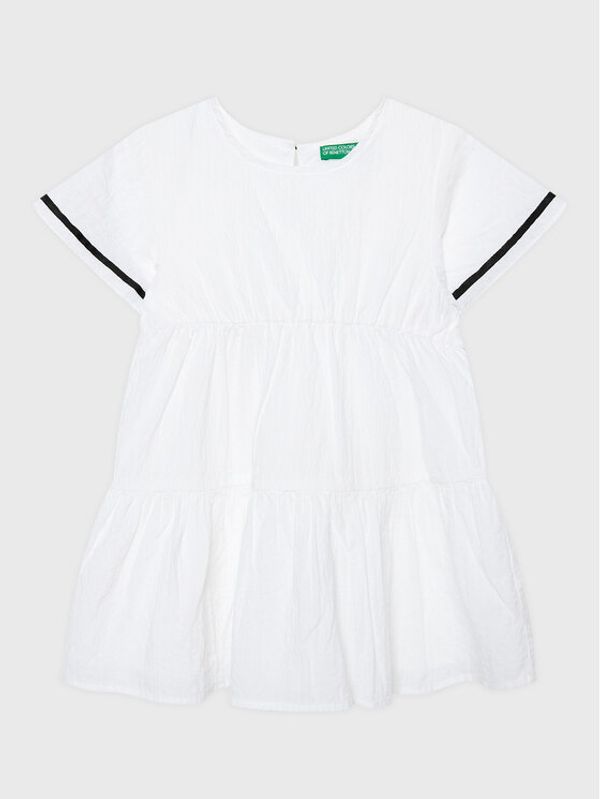 United Colors Of Benetton United Colors Of Benetton Ljetna haljina 4O9TGV00P Bijela Regular Fit