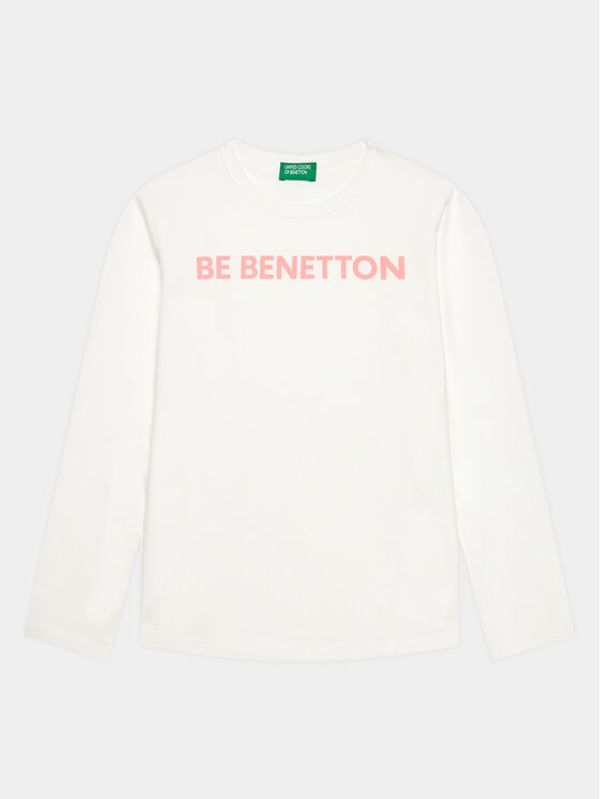 United Colors Of Benetton United Colors Of Benetton Majica 3096C10D3 Bijela Regular Fit
