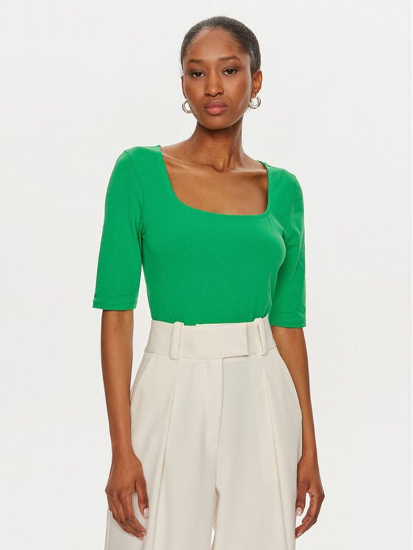 United Colors Of Benetton United Colors Of Benetton Majica 3903D4014 Zelena Slim Fit