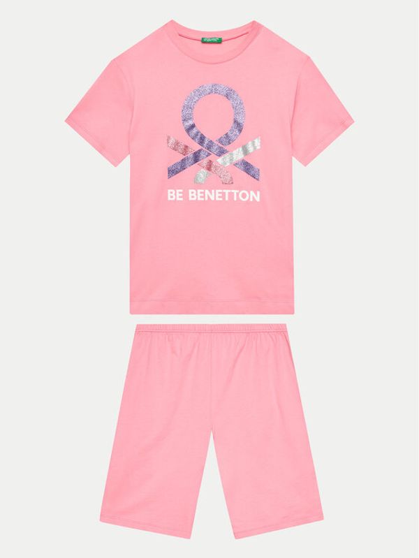 United Colors Of Benetton United Colors Of Benetton Pidžama 30960P06S Ružičasta Regular Fit