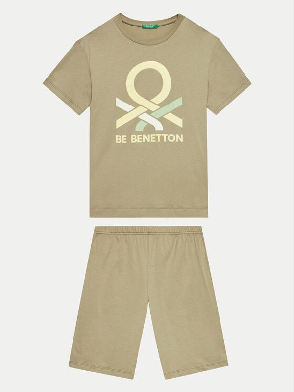United Colors Of Benetton United Colors Of Benetton Pidžama 30960P06S Zelena Regular Fit