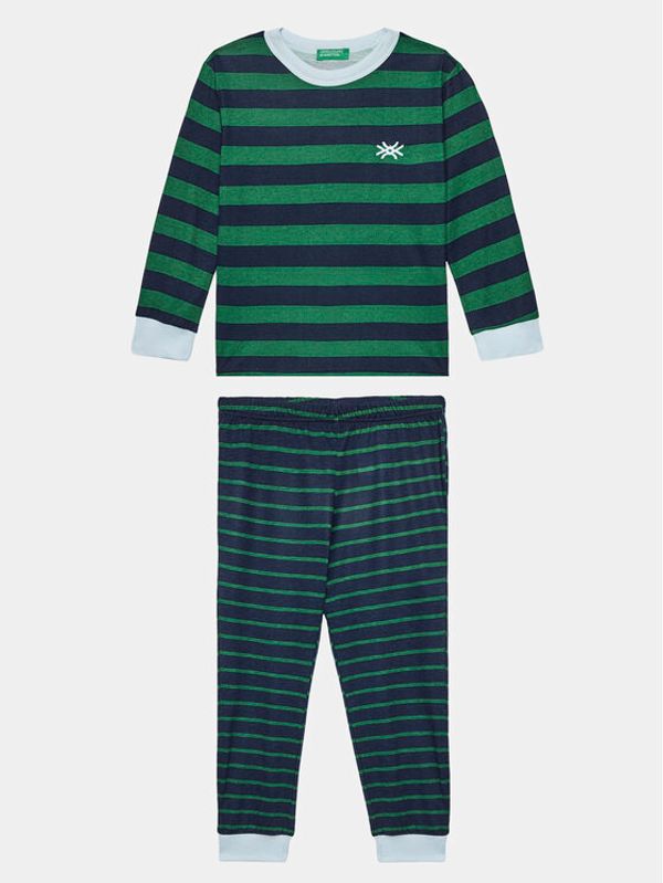 United Colors Of Benetton United Colors Of Benetton Pidžama 3ZTH0P04W Tamnoplava Regular Fit