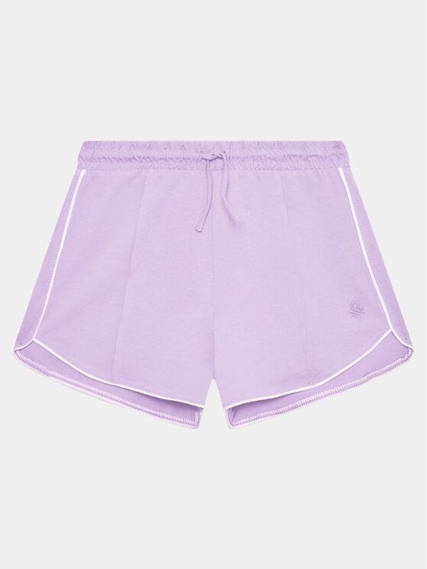 United Colors Of Benetton United Colors Of Benetton Sportske kratke hlače 3BL0C901E Ljubičasta Regular Fit